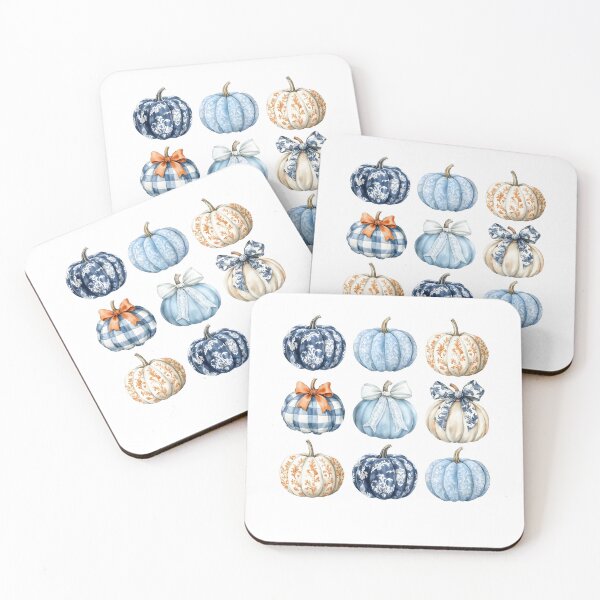 Item preview, Coquette Pumpkin : Thanksgiving Fall Blue Pumpkin designed and sold by Aronjoh.