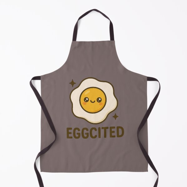 Item preview, Eggcited – Cute Fried Egg Kawaii Pun designed and sold by Dream Machine.