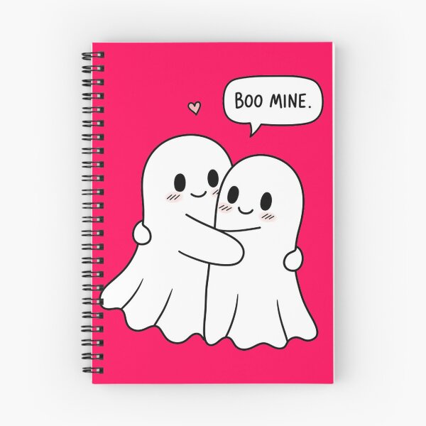 Item preview, Cute Ghost couple - Boo Mine Halloween love designed and sold by Youngkev-arts.
