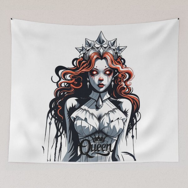 Item preview, Gothic Queen Horror Art | Dark Fantasy Creepy Cute Illustration designed and sold by Medeea Publishing.