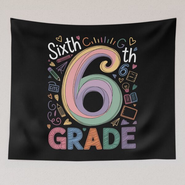 Item preview, 6th Sixth Grade Typography Team Kids Teacher Back To School designed and sold by Formatage.