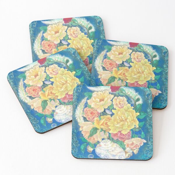 Item preview, Spirit Bloom Dove: A Nihonga Dreamscape designed and sold by nakaitomoko.