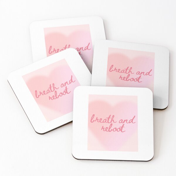 Item preview, Breath and Reboot Self Care Quote designed and sold by mbertrands.