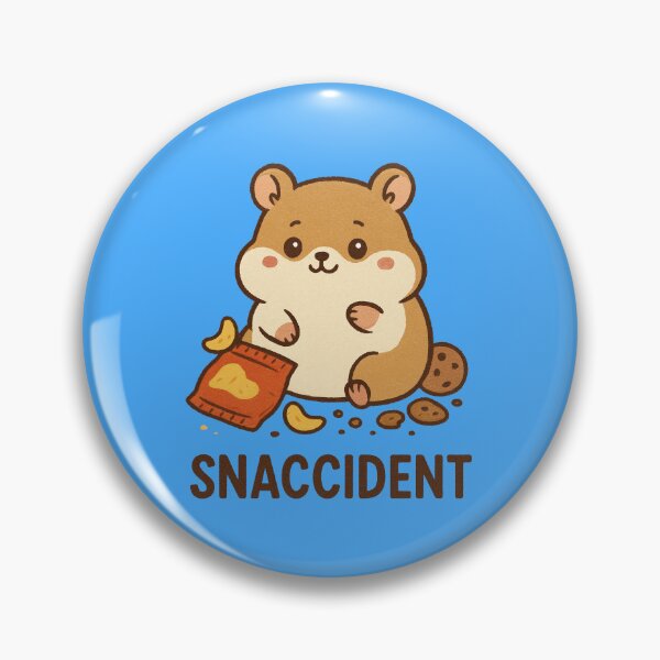 Item preview, Snaccident – Cute Hamster Food Pun designed and sold by DreamMachine69.