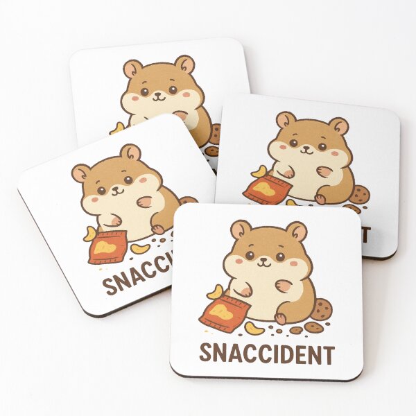 Item preview, Snaccident – Cute Hamster Food Pun designed and sold by DreamMachine69.
