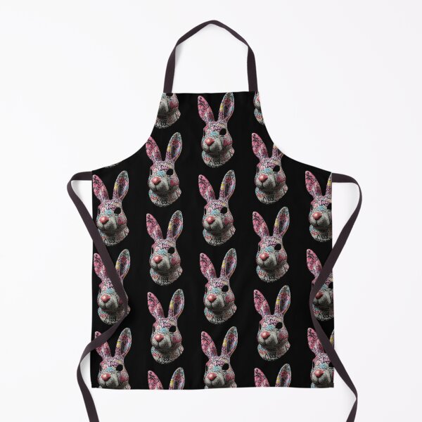 Item preview, Graffiti Rabbit Mask – 3D Urban Street Art Design with Vibrant Colors designed and sold by PixelVibe782.