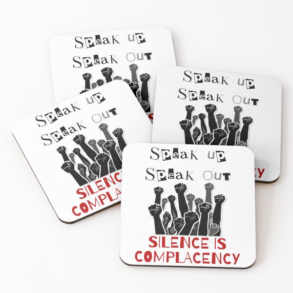 Item preview, SPEAK: Silence is Complacency  designed and sold by Emwa Designs.