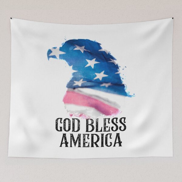 Item preview, Dios bendiga a Estados Unidos - Bandera patriótica del águila designed and sold by tpjacizy9.