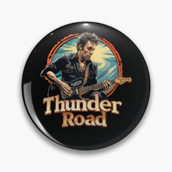 Item preview, Thunder road Rock Icon Badge designed and sold by Ryannrobinso.