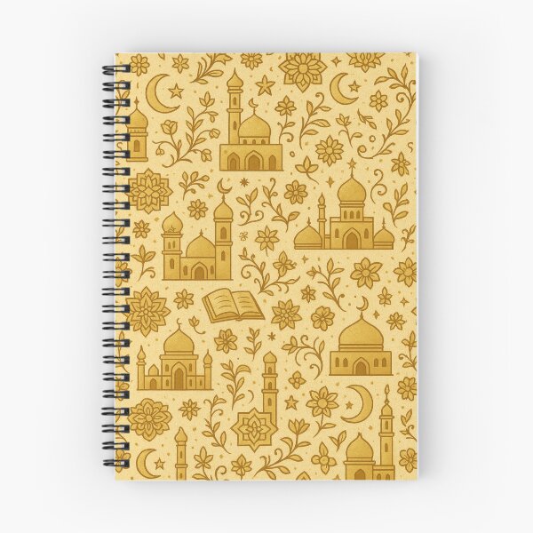 Item preview, Seamless Islamic Pattern Vintage Gold | Mosque, Crescent Moon & Floral Art designed and sold by Patternomania.