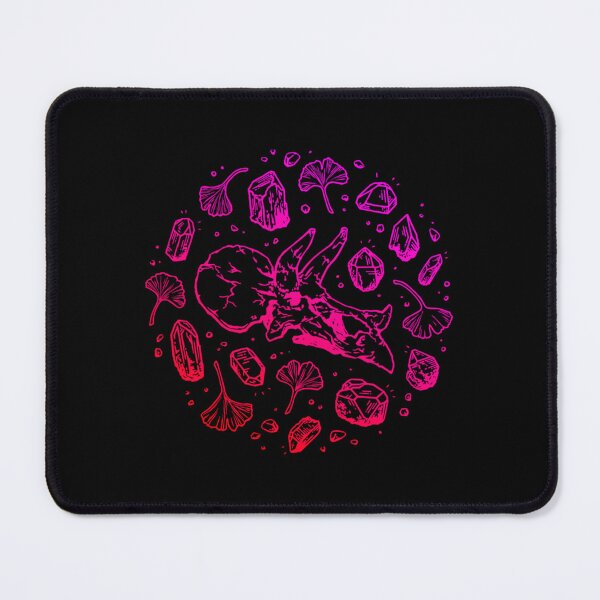 Item preview, Triceratops Rocks! Fiery Pink Ombré Dinosaur Fossil Art designed and sold by tfllbnppyn75.