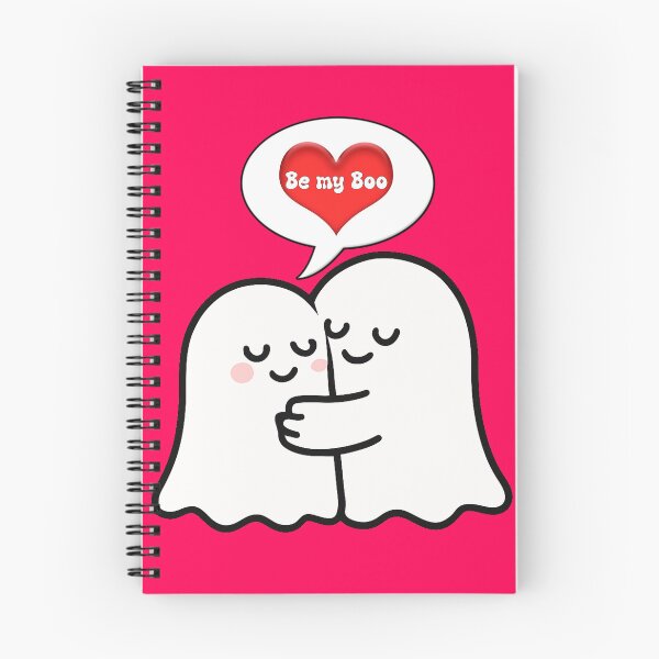 Item preview, Cute Kawaii Ghost couple - Be my boo Halloween love designed and sold by Youngkev-arts.