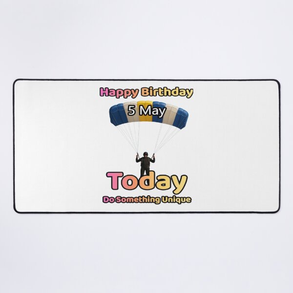 Item preview, Birthday Parachutist 5 May designed and sold by ariksworld.