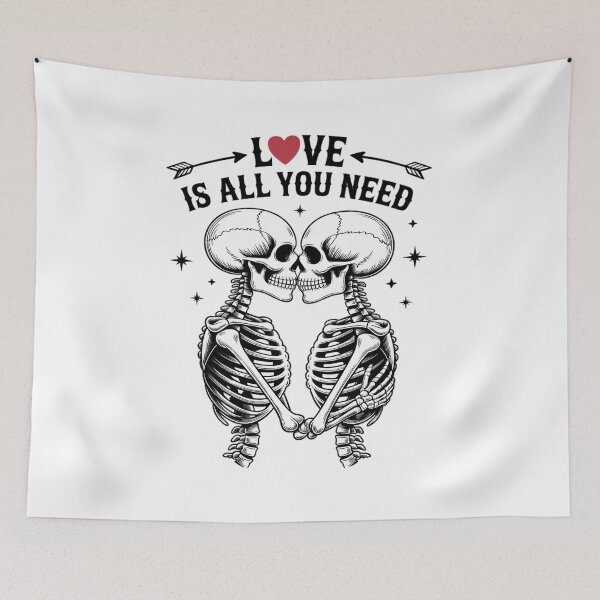 Item preview, Valentine's Day Skeleton Love Romance Couple Skull Kissing designed and sold by Idarmotar.