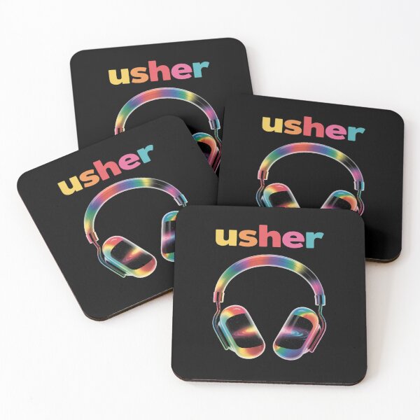 Artikelvorschau, USHER Headphone Music Lover Hiphop Fan Music entworfen und verkauft von Idarmotar.