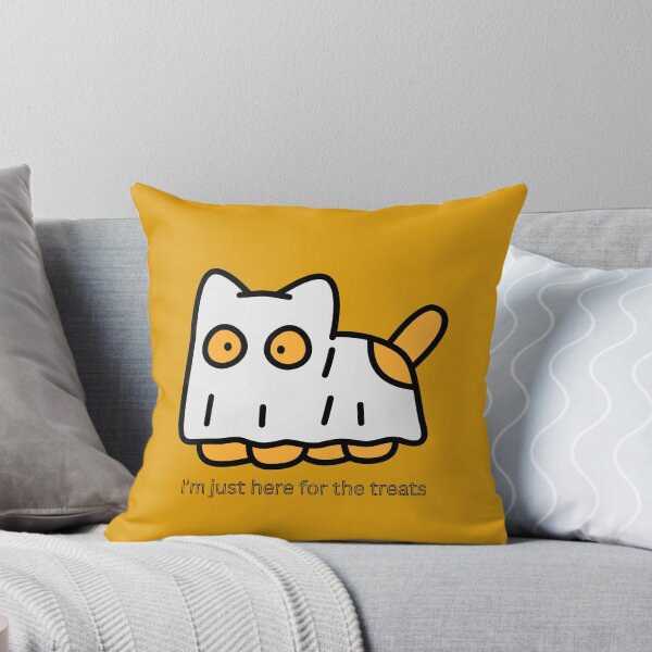 Item preview, I’m Just Here for the Treats – Funny Halloween Ghost Cat Design for Cat Lovers designed and sold by janicerafael.