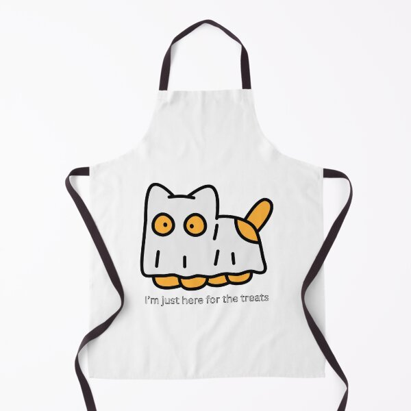 Item preview, I’m Just Here for the Treats – Funny Halloween Ghost Cat Design for Cat Lovers designed and sold by janicerafael.