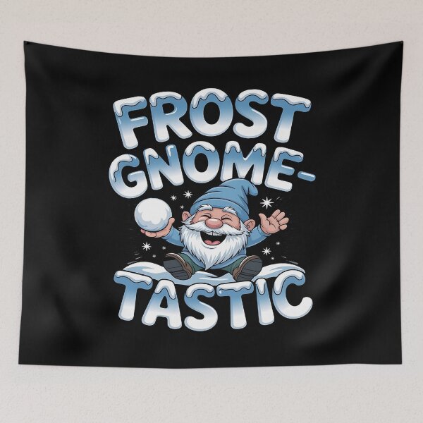 Item preview, chill gnomies - snowball fight gnomes - frosty beard - magical winter gnome - gnome snow angel - winter cabin gnome - holiday season gnome - chilly day gnome - snowflake gnome designed and sold by JansenGS.