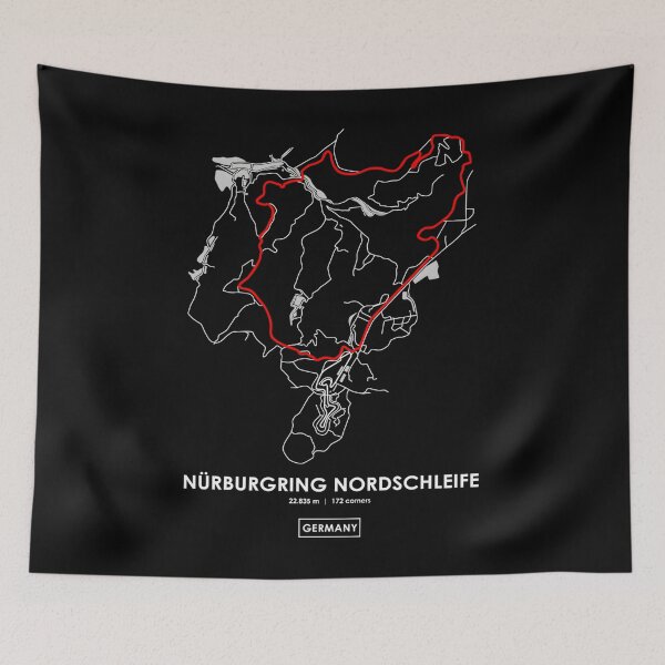 Item preview, NURBURGRING NORDSCHLEIFE - GERMANY TRACK MAP 2.0 RED Classic 		 designed and sold by ulwhlcqprm84.