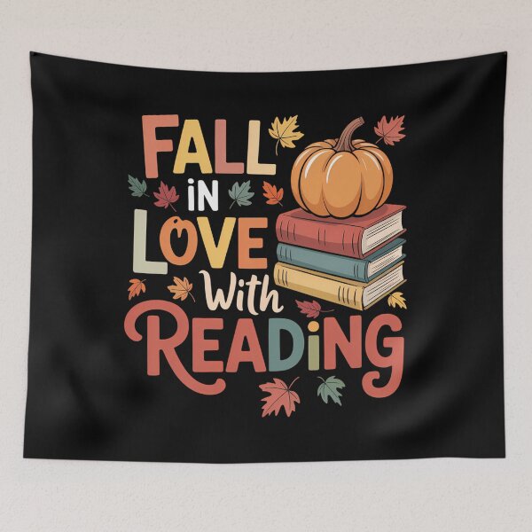 Item preview, Fall In Love With Reading Autumn Thanksgiving Teacher designed and sold by JulienAureo.