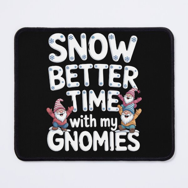 Item preview, chill gnomies - snowball fight gnomes - frosty beard - magical winter gnome - gnome snow angel - winter cabin gnome - holiday season gnome - chilly day gnome - snowflake gnome designed and sold by JansenGS.