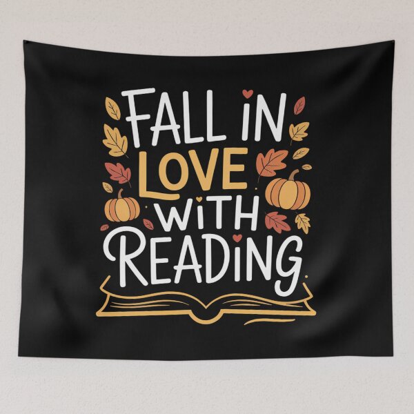 Item preview, Fall In Love With Reading Fall Leaves Autumn Thanksgiving designed and sold by JulienAureo.