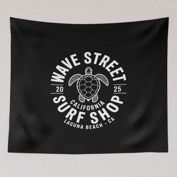 Item preview, Wave Street Surf Shop Hawaiian Honu Turtle Graphic designed and sold by Idarmotar.