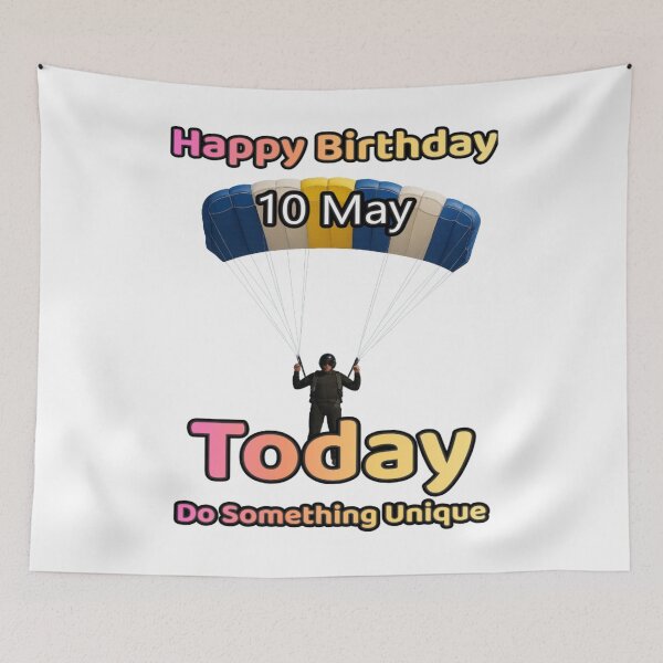 Aperçu de l'œuvre Anniversaire du parachutiste 10 mai créée et vendue par ariksworld.