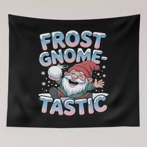 Item preview, chill gnomies - snowball fight gnomes - frosty beard - magical winter gnome - gnome snow angel - winter cabin gnome - holiday season gnome - chilly day gnome - snowflake gnome designed and sold by JansenGS.