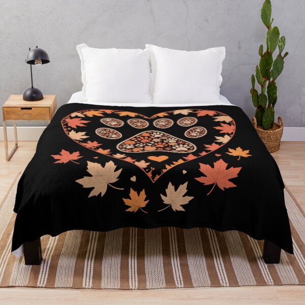Item preview, Fall Leaf Cat Dog Print Autumn Vibes Thanksgiving Day designed and sold by JulienAureo.