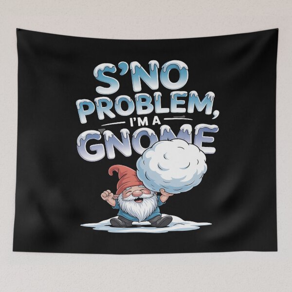 Item preview, chill gnomies - snowball fight gnomes - frosty beard - magical winter gnome - gnome snow angel - winter cabin gnome - holiday season gnome - chilly day gnome - snowflake gnome designed and sold by JansenGS.