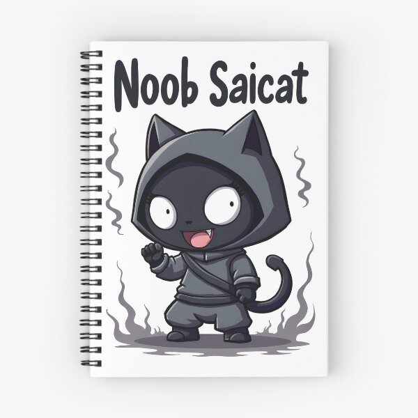 Item preview, Mortal Noob Funny Cat Saibot - Kombat Gaming Merch Art Design designed and sold by SlightlyUnreal.