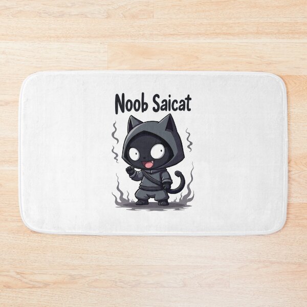 Item preview, Mortal Noob Funny Cat Saibot - Kombat Gaming Merch Art Design designed and sold by SlightlyUnreal.