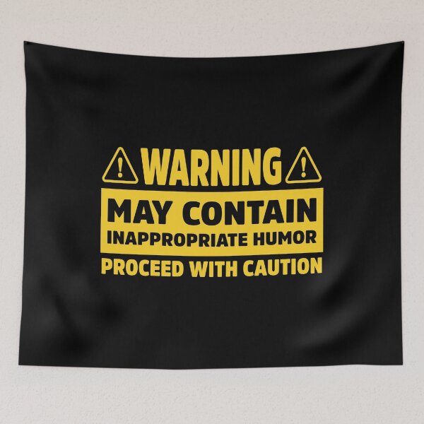 Item preview, Funny Human Warning Label Sing May Contain Humor designed and sold by treasure-crafts.