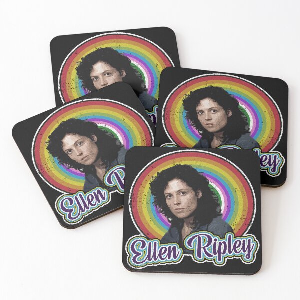 Item preview, Retro Rainbow Ellen Ripley Alien Movie Fan designed and sold by NerosOlos555.