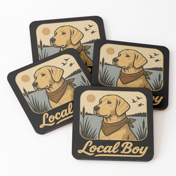 Item preview, Local Boy Golden Retriever Labrador Hunting Dog Gold designed and sold by Lichtisign.