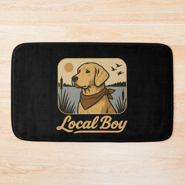 Item preview, Local Boy Golden Retriever Labrador Hunting Dog Gold designed and sold by Lichtisign.