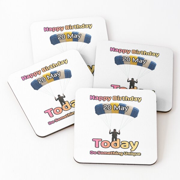 Item preview, Birthday Parachutist 20 May designed and sold by ariksworld.