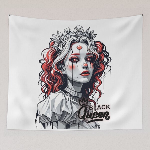 Item preview, Gothic Queen Horror Art | Dark Fantasy Creepy Cute Illustration designed and sold by Medeea Publishing.