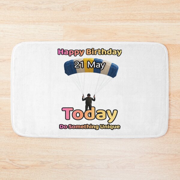 Item preview, Birthday Parachutist 21 May designed and sold by ariksworld.