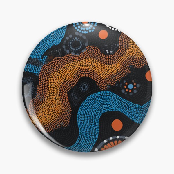 Item preview, Aboriginal Inspired Dot Art - Sea and Land Routes designed and sold by GrinGalore.