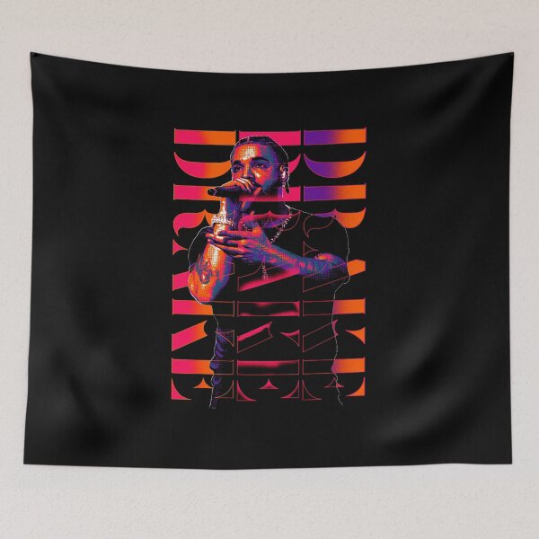 Item preview, Drake Neon Rap Performer Gradient Urban Hip Hop Vibe designed and sold by jotaro201.