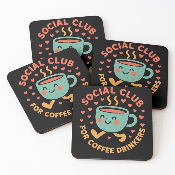 Item preview, Social Club For Coffee Drinkers Cozy Design designed and sold by LuminOrb.