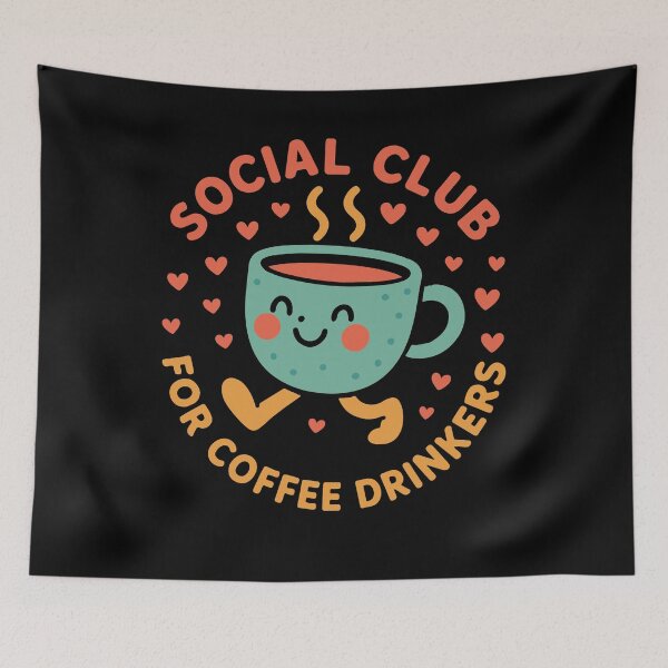 Item preview, Social Club For Coffee Drinkers Cozy Design designed and sold by LuminOrb.