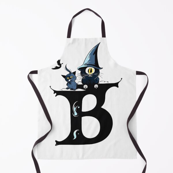 Item preview, Halloween Letter B with Black Cats designed and sold by Mido-artister.