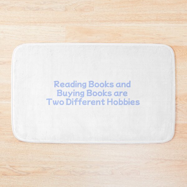 Item preview, Reading Books and Buying Books are Two Different Hobbies (pastel blue version) designed and sold by Hi-kari.