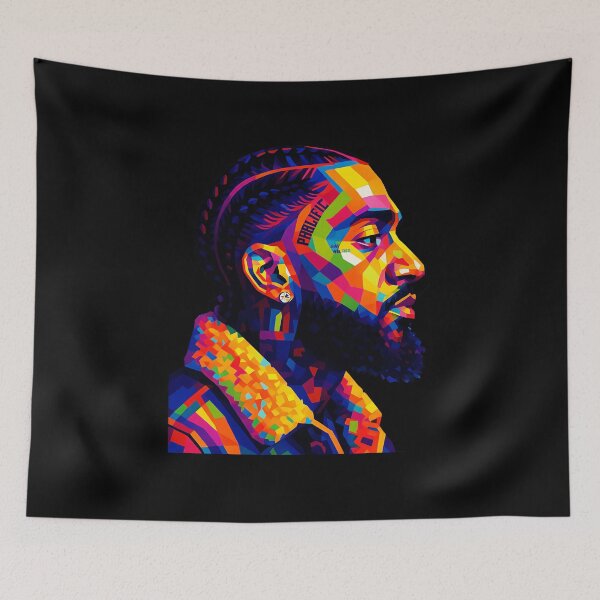 Item preview, Snoop Dogg Colorful Urban Portrait Geometric Pop Art Vibes designed and sold by goldennn299.