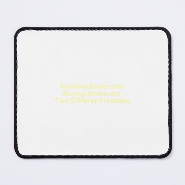 Item preview, Reading Books and Buying Books are Two Different Hobbies (pastel light yellow version) designed and sold by Hi-kari.