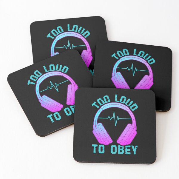 Item preview, Music Lover Headphones | Too Loud To Obey designed and sold by ObsidianDaz.