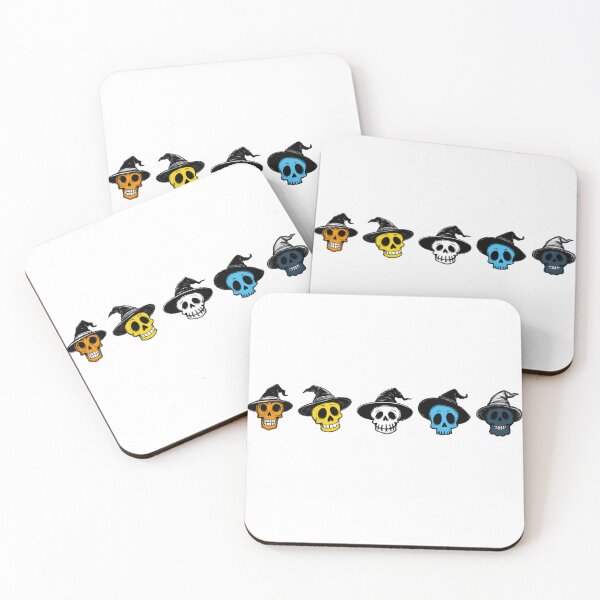 Item preview, AroAce Doodle Skulls • AroAce Halloween Pride  designed and sold by Travelslightly.
